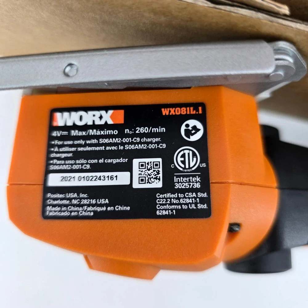 Worx ZipSnip Cordless Electric Scissors 4V Rotary Cutter Orange WX081L.1 NEW